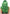 Leg Avenue Misfit 24 Inch Long Wavy Bang Wig Green displayed from the back, showcasing vibrant green curls and shine.