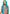 Leg Avenue 33 Inch Long Straight Center Part Wig Turquoise worn by a model with sleek turquoise hair.