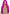 Leg Avenue Long Straight 33 Inch Center Part Wig Raspberry - Long, sleek, pink wig with center part for a bold look.
