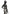 Radiance Hooded Shoulder Shrug One Size Black on a mannequin showcasing its elegant design and rhinestone accents.