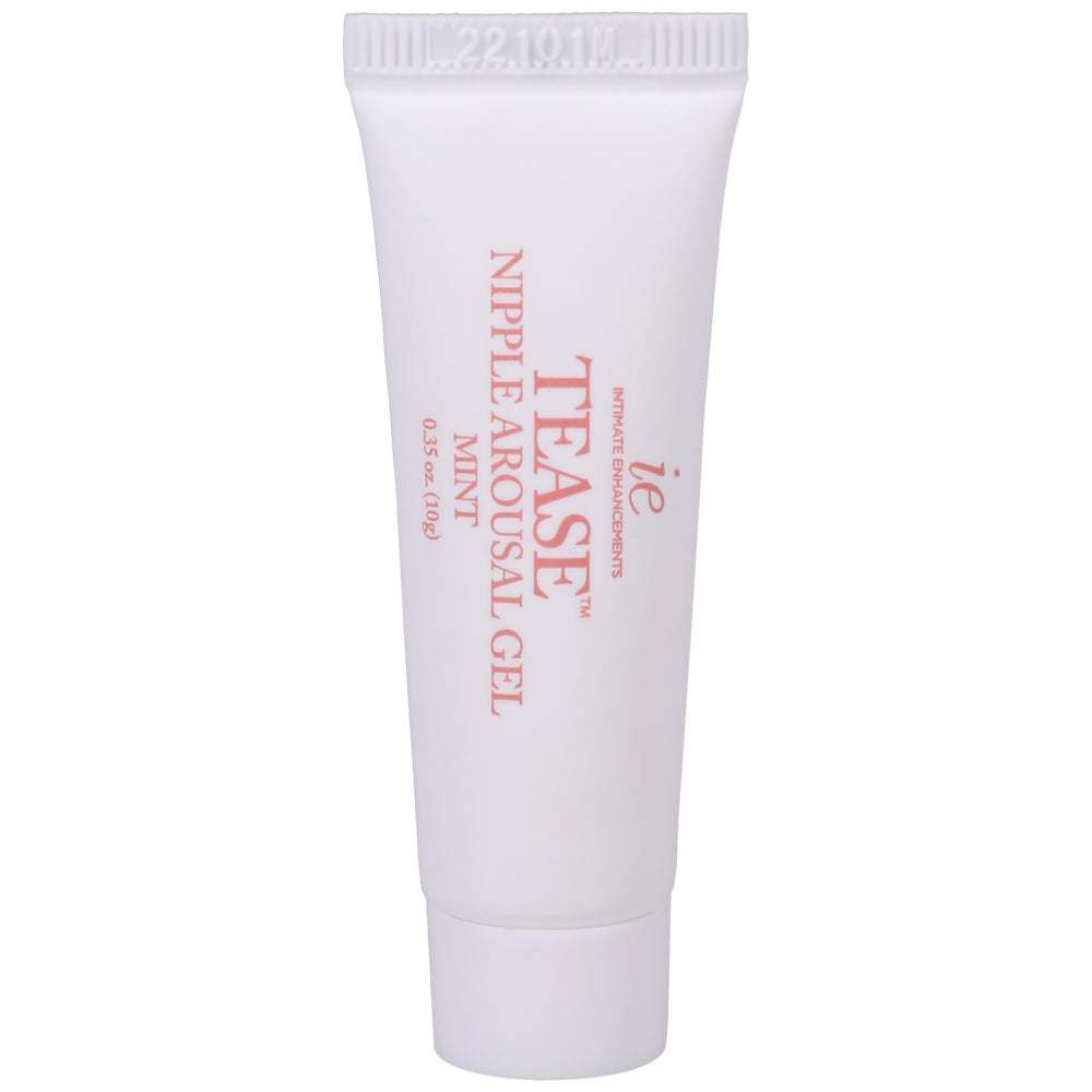 Intimate Enhancements Tease Nipple Arousal Gel Mint 0.35 Oz tube with mint-infused formula for sensitivity.