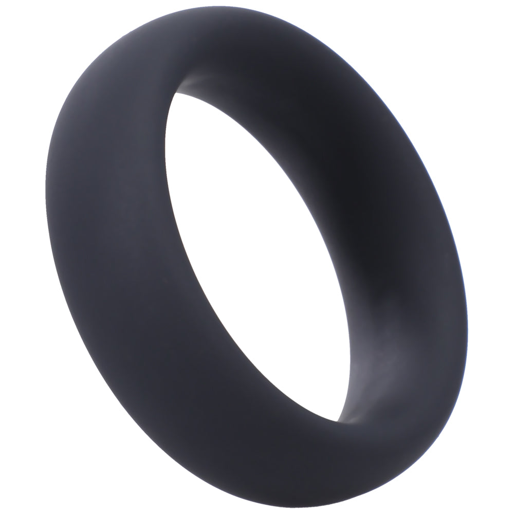 Tantus Intermediate C-Ring 1.875 Inch Onyx silicone cock ring for a firmer fit and enhanced experience.