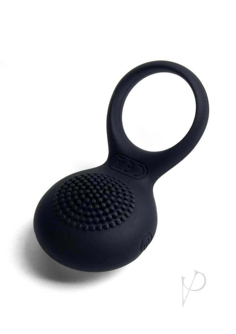 Svakom Tyler Silicone Rechargeable Clitoral Stimulating Couple's Ring - Black