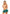 Teacher's Pet Plaid Schoolgirl Mini Skirt One Size Turquoise worn by a model, showcasing its playful and flirty design.