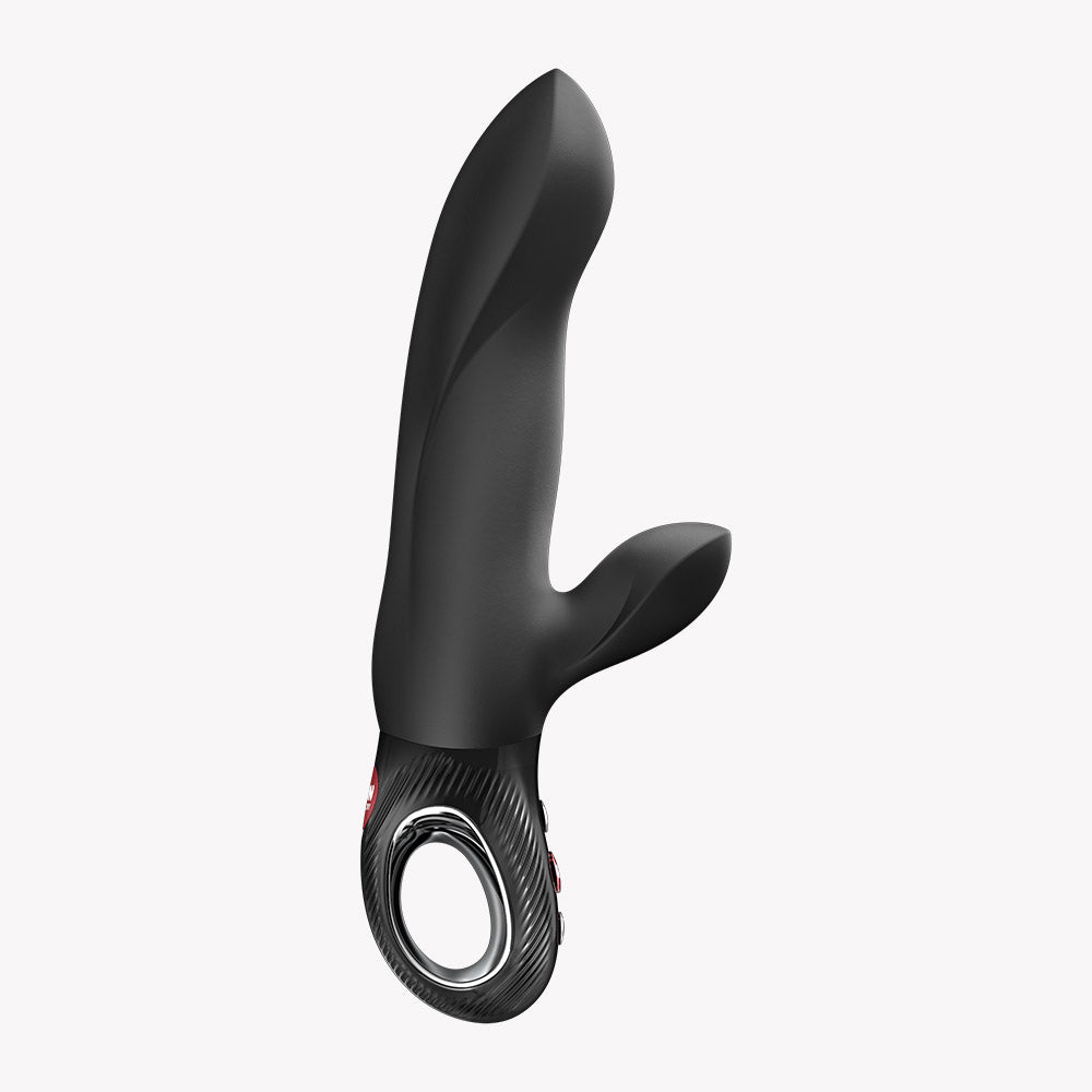 Fun Factory Bi Stronic Arc Vibrator Black designed for simultaneous G-spot and clitoral stimulation.