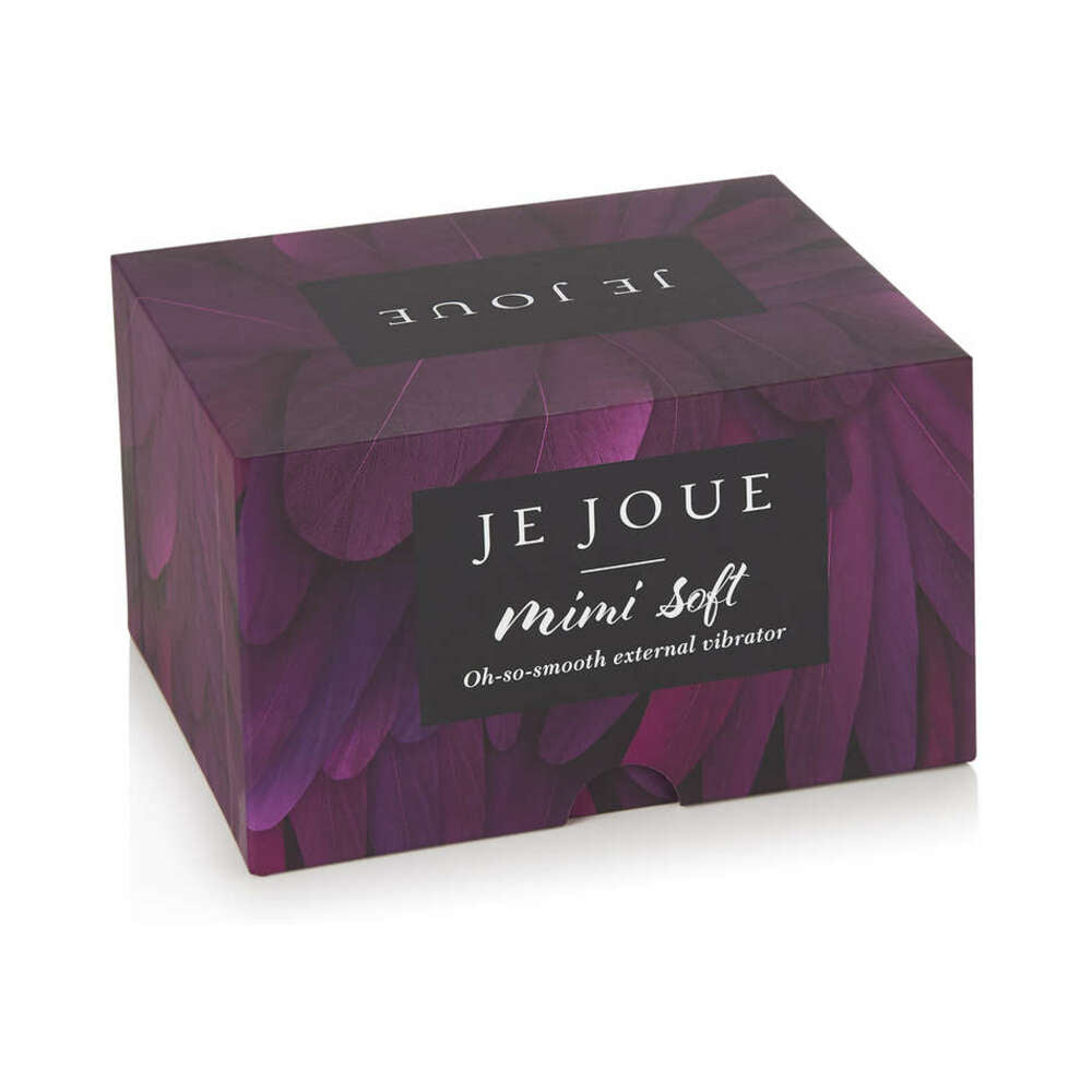 Je Joue Mimi Soft Silicone Clitoral Vibrator Fuchsia packaging box displayed with elegant design.