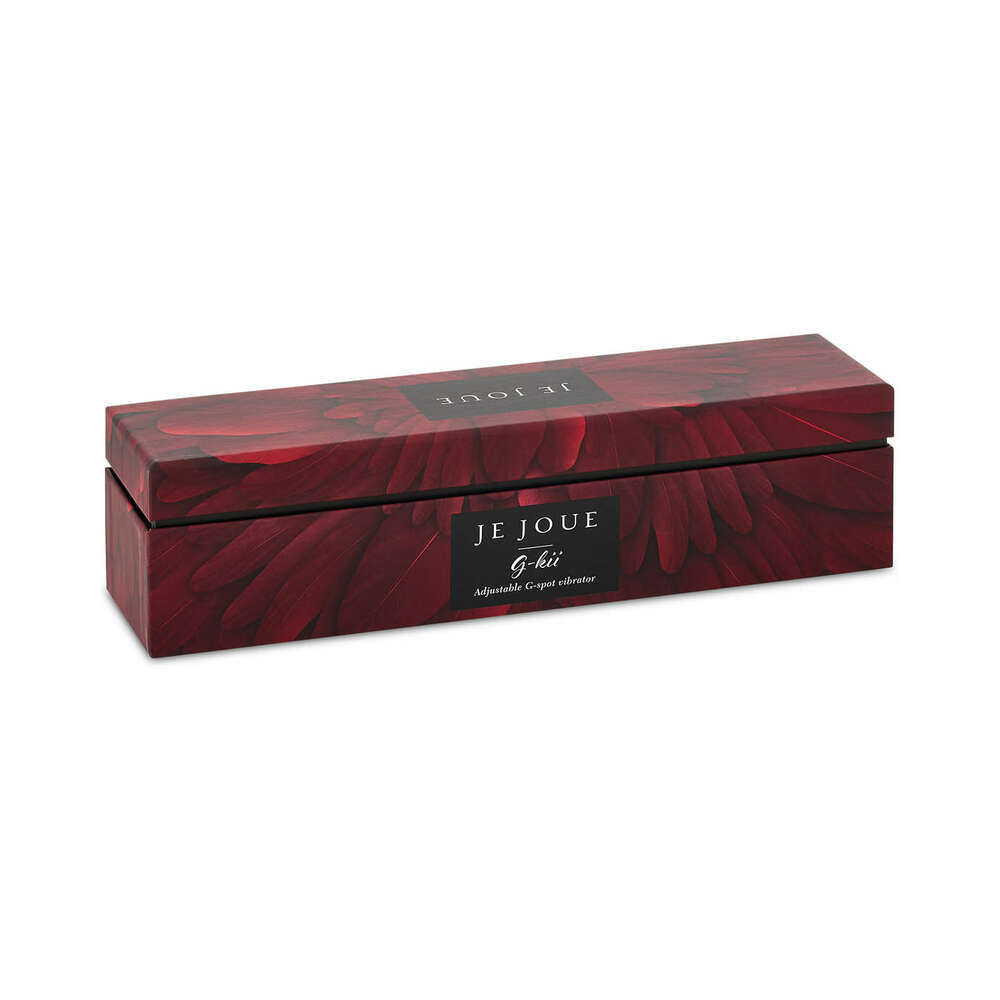 Je Joue G-Kii Dual Stimulator G-Spot Vibrator Purple packaging box design with floral accents.
