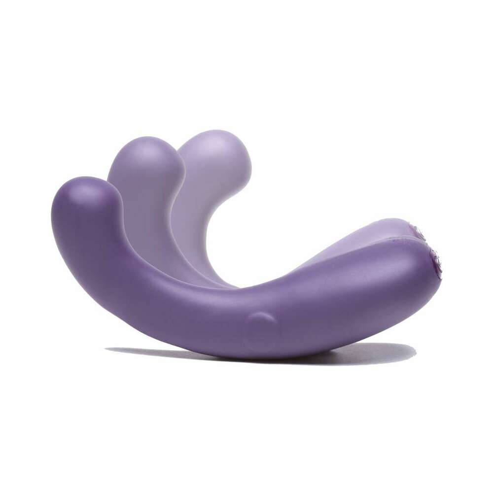 Je Joue G-Kii Dual Stimulator G-Spot Vibrator Purple design showcasing its unique shape and dual stimulation features.