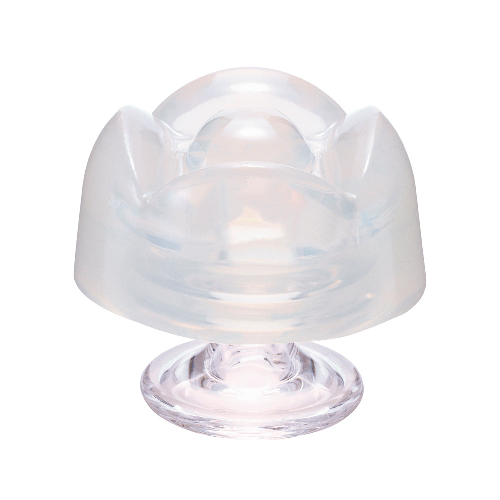 Iroha Petit Lily Disposable Clitoral Massager Clear in a unique design providing external pleasure.