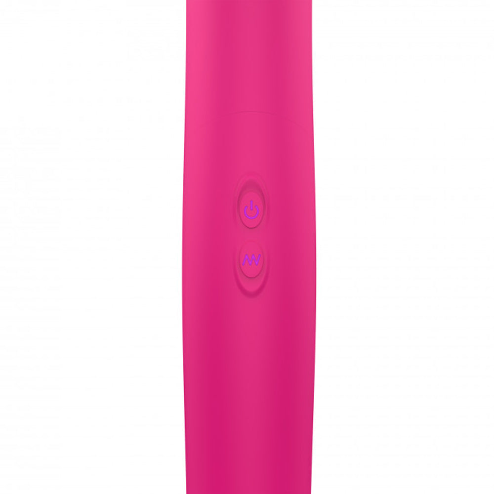 Dorcel Orgasmic Double Do Dildo Thrusting & Vibrating Pink with user-friendly controls for pleasure stimulation.