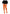 Leg Avenue Nylon Over The Knee Socks Orange displayed on legs with a black skirt for a stylish look.