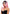 Pleasure Wigs Collection Ella Wig Black and Pink worn by a model showcasing its vibrant colors and style.