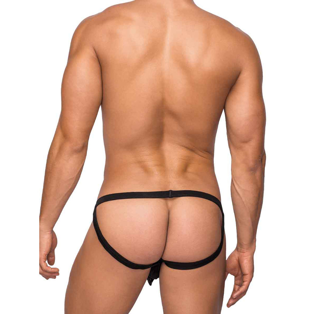 Male Power Hoser Hose Jock Strap Black L/XL - Image 2