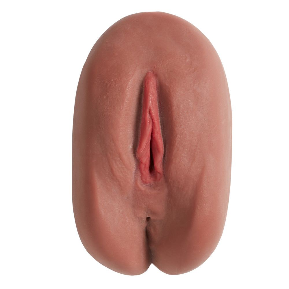 Cloud 9 Personal Pussy & Anal Body Mold Stroker Brown with realistic vaginal opening for enhanced pleasure.