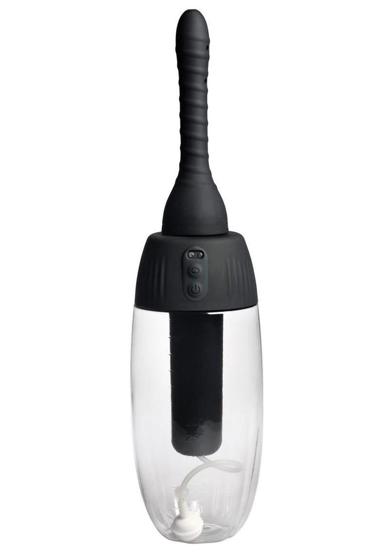 CleanStream XL Spinning Automatic Enema Bulb with 5-jet nozzle and remote control for customizable cleansing.