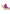 M'Lady Flickering Tongue Clitoral Stimulator Purple held in hand, showcasing its compact flower design.