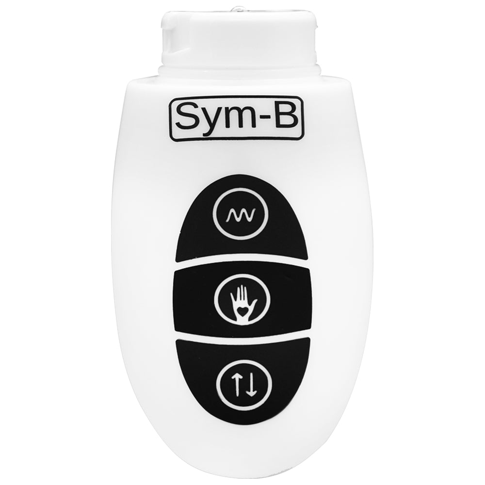 Xcitme Sym-B Master Controller for Vibrator Heads with control buttons on a white background.