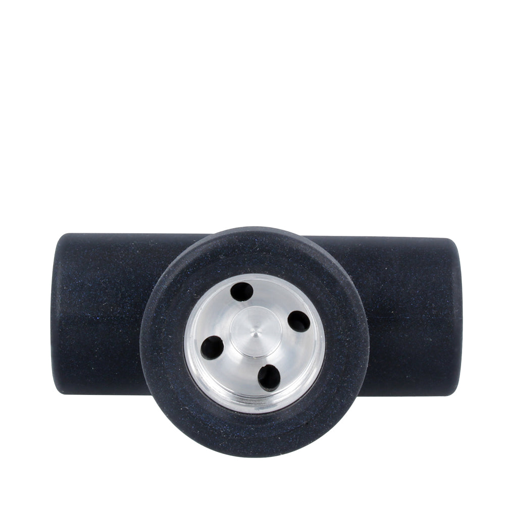 Doxy 3 Silicone Masturbator Wand Attachment Navy top view showcasing its unique design and high-quality materials.