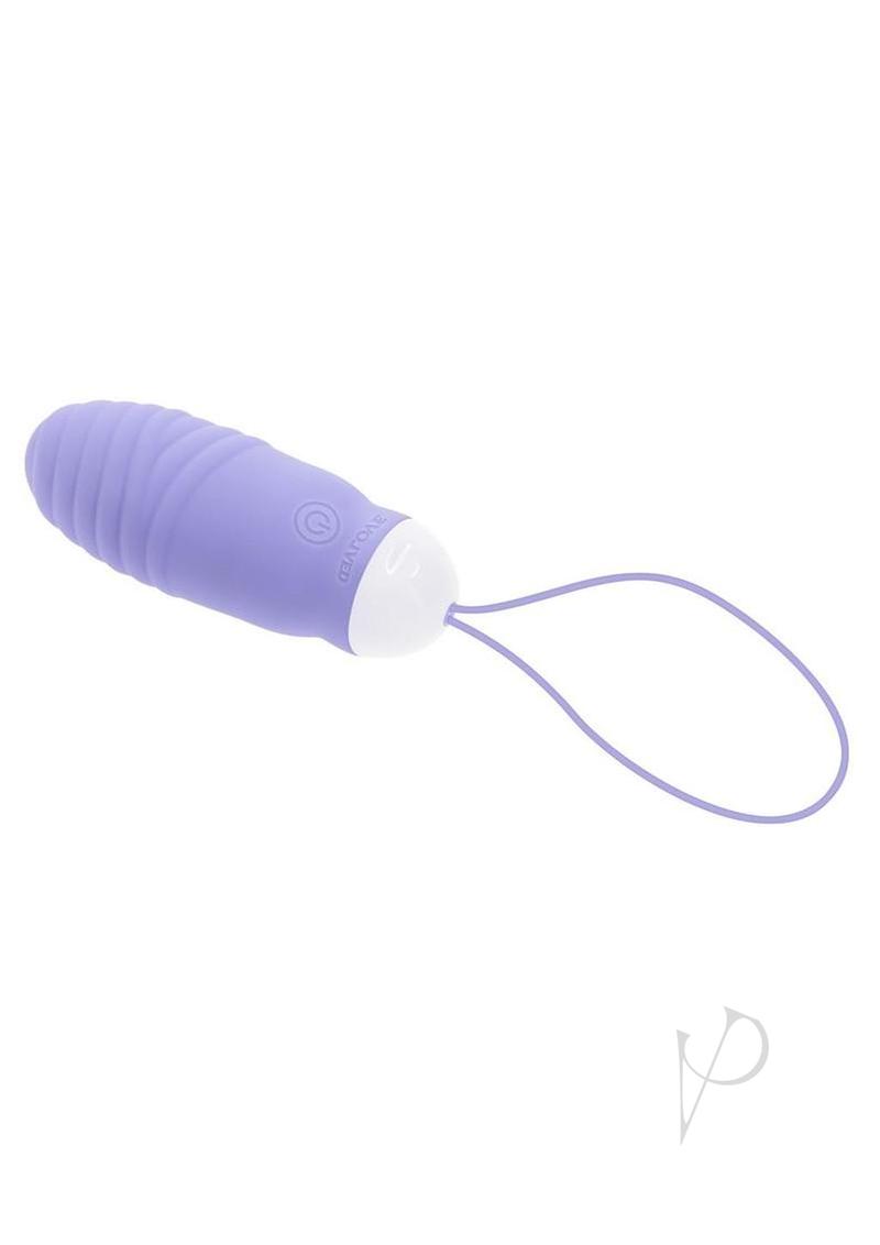 Evolved Energetic Egg Silicone Thrusting Egg Blue in compact design with textured surface for internal stimulation.