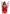 Leg Avenue Glitter Strapless Pixie Wings One Size Red showcased on model from the back wearing sparkling red outfit.