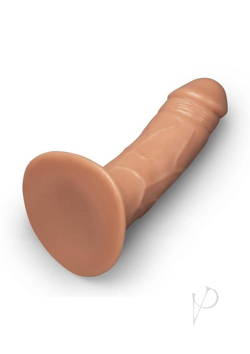 Together Realistic Dildo with Suction Base 6.5 Inch Caramel in a lifelike caramel color, designed for stimulation and hands-free enjoyment.