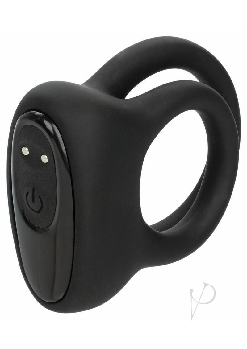 Pleasure Kits Power Play Collection Couples Kit Black dual enhancer ring with rechargeable bullet.