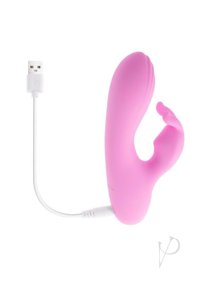 Evolved Teeny Bunny Silicone Rabbit Vibrator Pink - Image 4