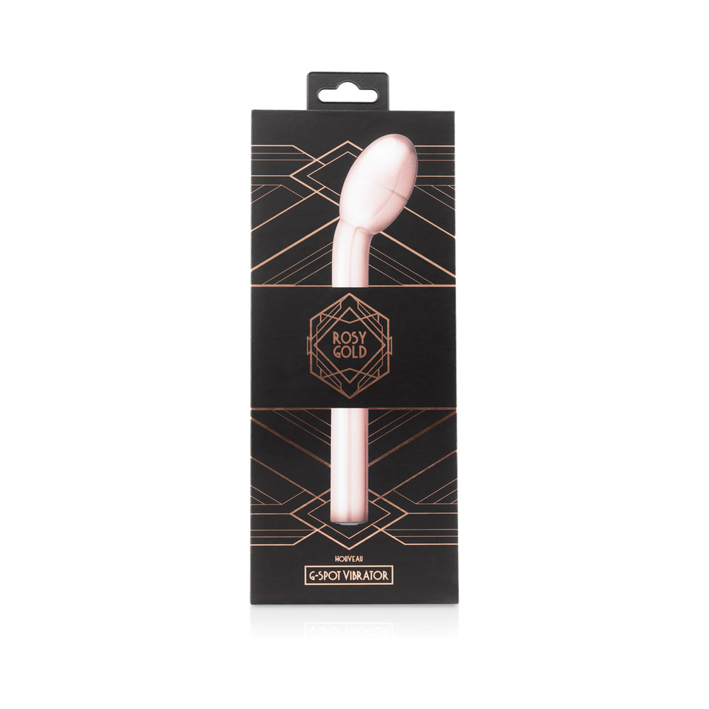Rosy Gold Nouveau G-spot Vibrator packaged in elegant design for targeted internal stimulation.