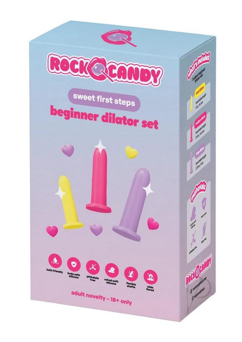 Rock Candy Beginner Silicone Dilator Set 3 Piece Multicolors
