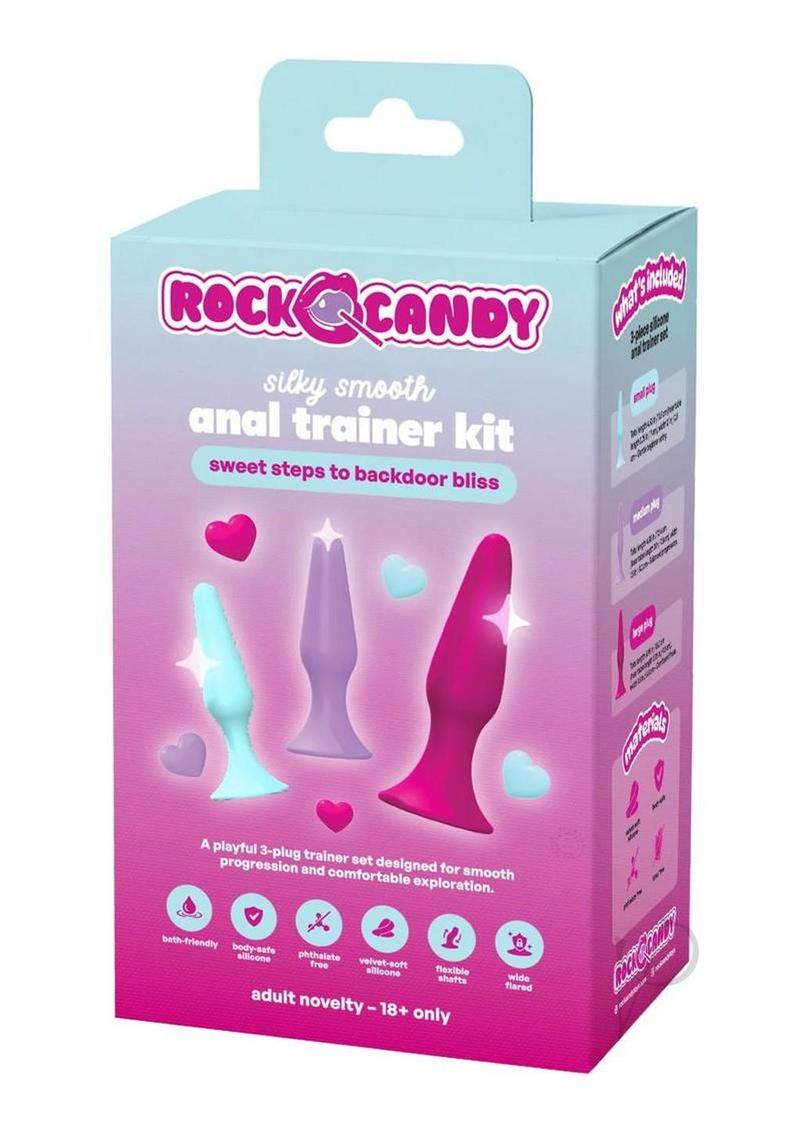 Rock Candy 3 Piece Silicone Anal Training Kit Multicolor