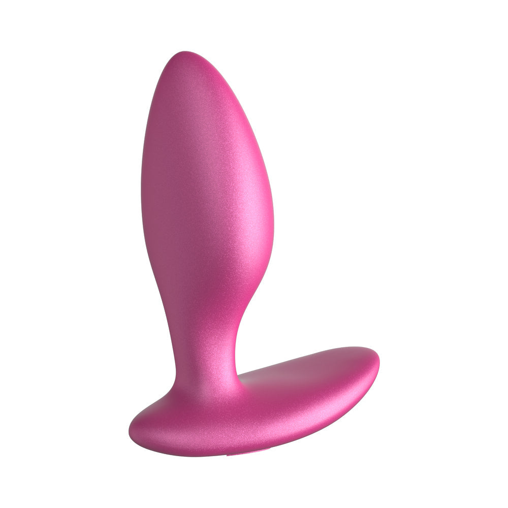 We-Vibe Ditto Plus Vibrating Anal Plug Cosmic Pink showcasing its ergonomic design and silky-smooth finish.