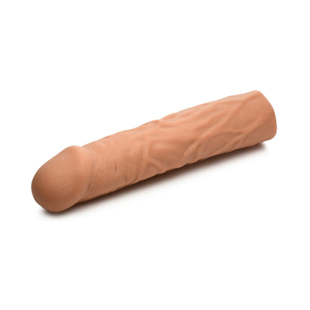 Jock Extra Long Penis Extension Sleeve 1.5 inch Medium flexible performance sleeve designed for enhancement.