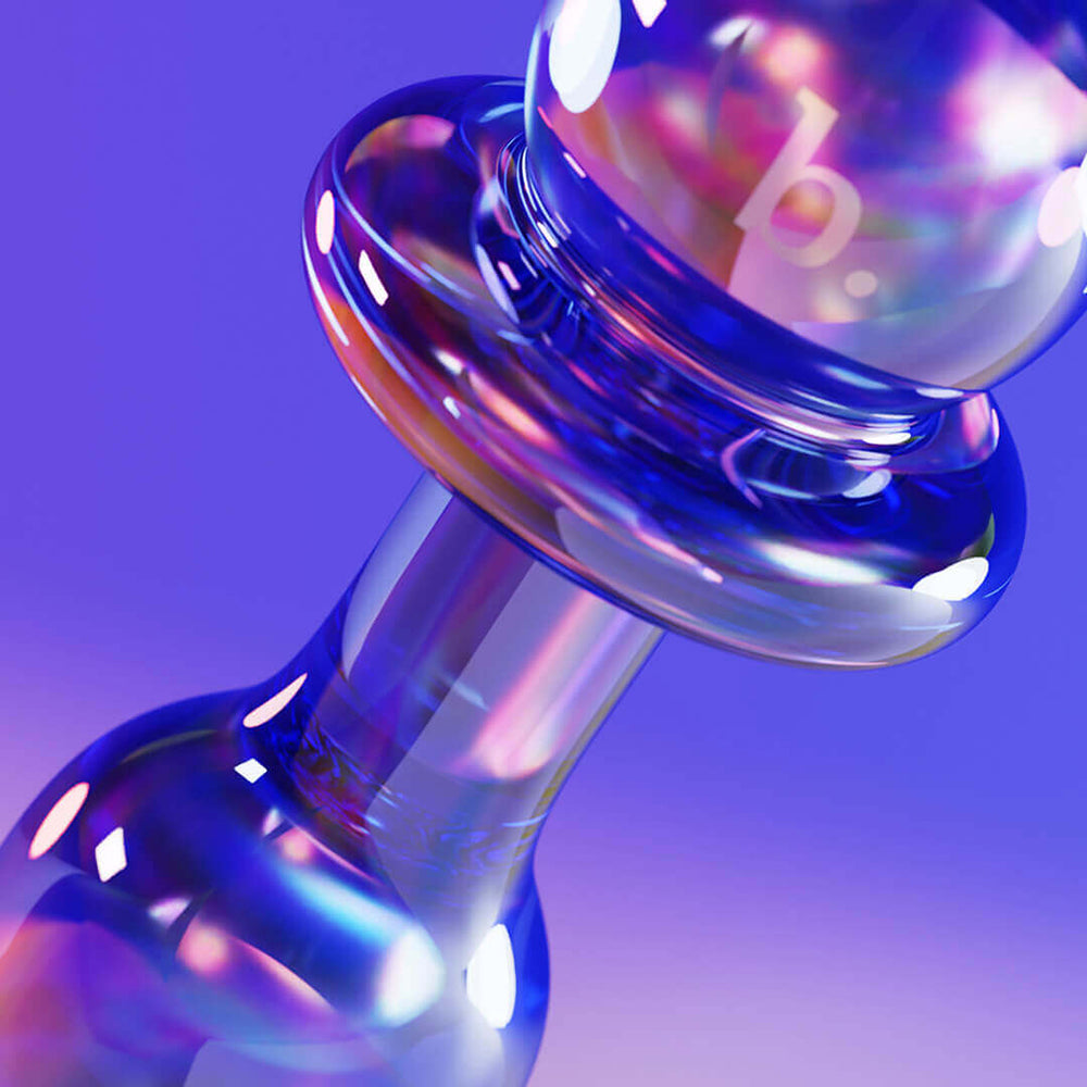 Biird Anii Glass Anal Plug featuring elegant design and smooth borosilicate glass for comfortable wear.