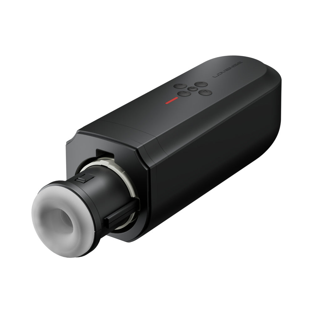 Lovense Solace Automatic Thrusting Masturbator with app control and automatic thrusting features.