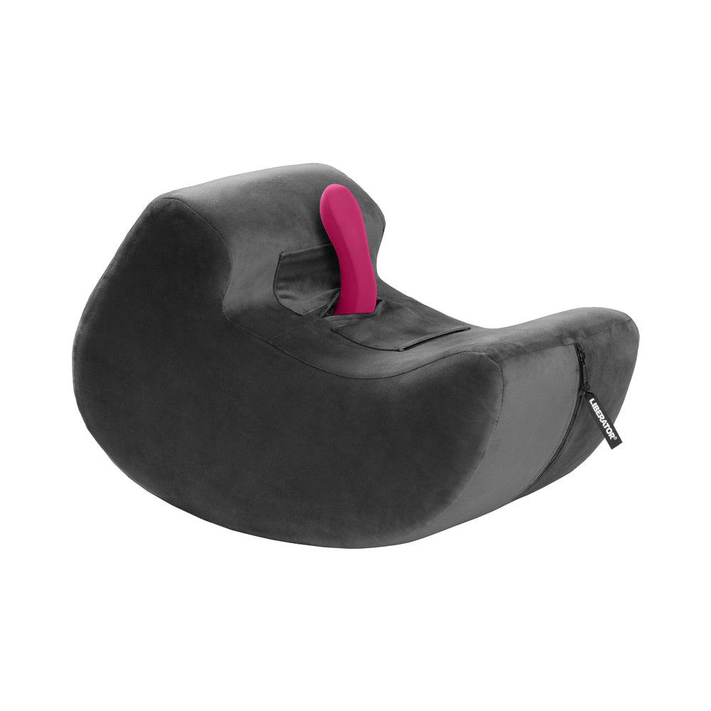 Liberator Pulse Toy Mount Black ergonomic positioning mount for hands-free toy use, designed for comfort and control.