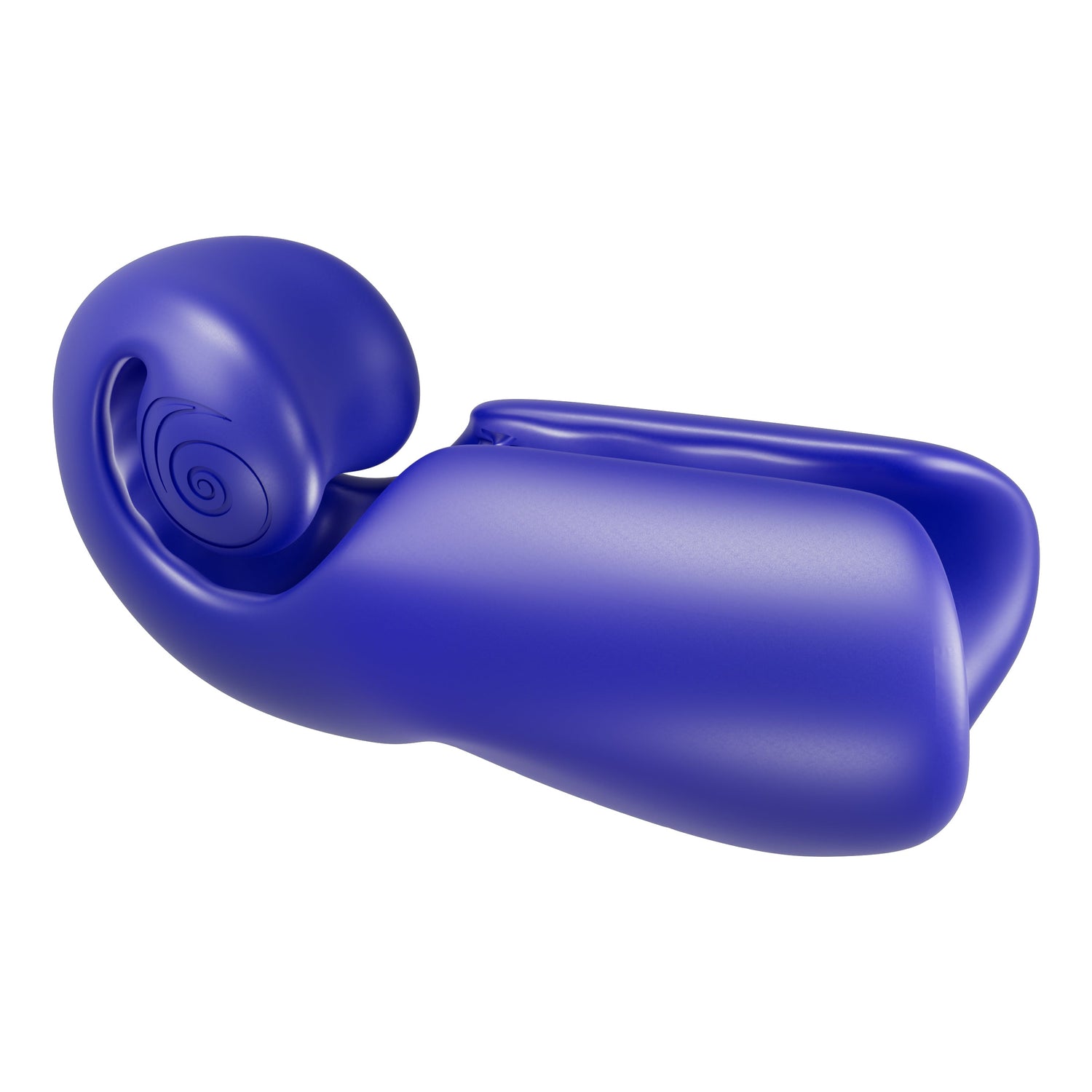 SVibe Snail Evo Dual Male Masturbator Navy showcasing ergonomic design and body-safe silicone.