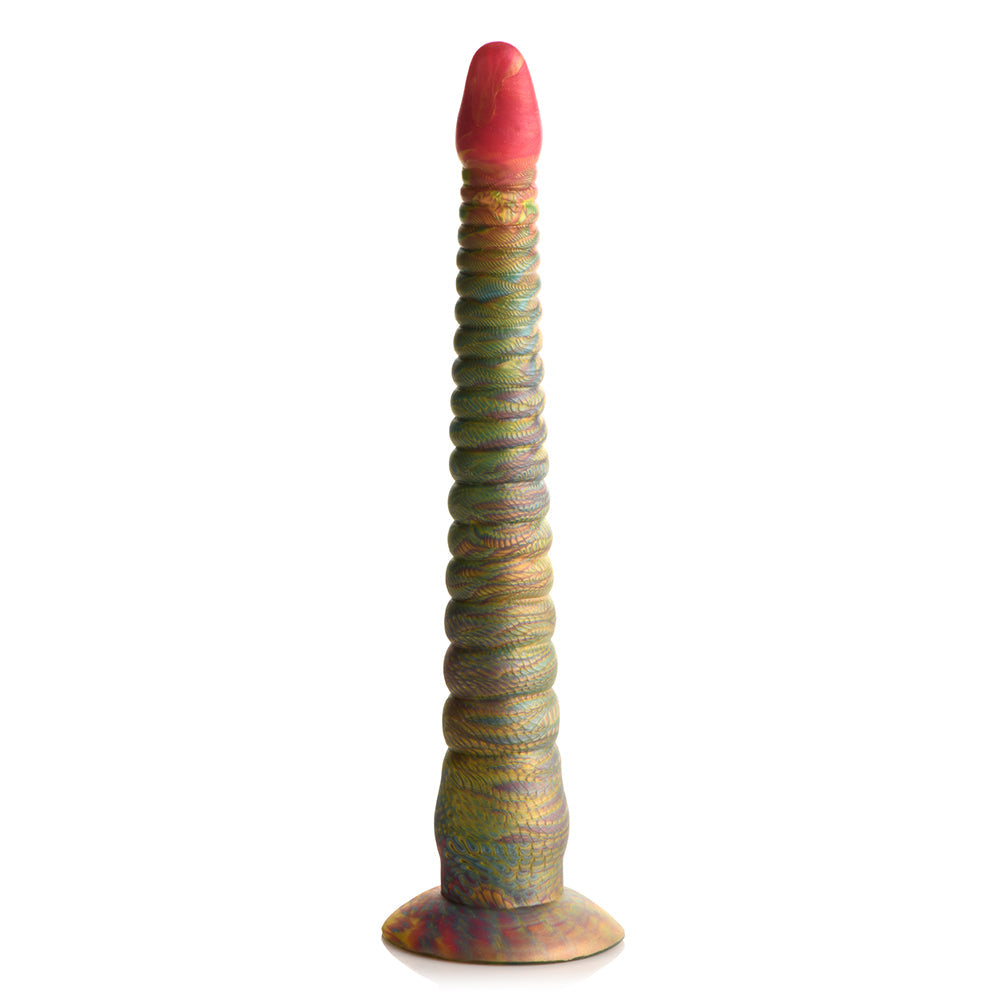 Creature Cocks Tenta-Dick Tentacle Silicone Dildo in colorful design with textured ridges for unique sensations.