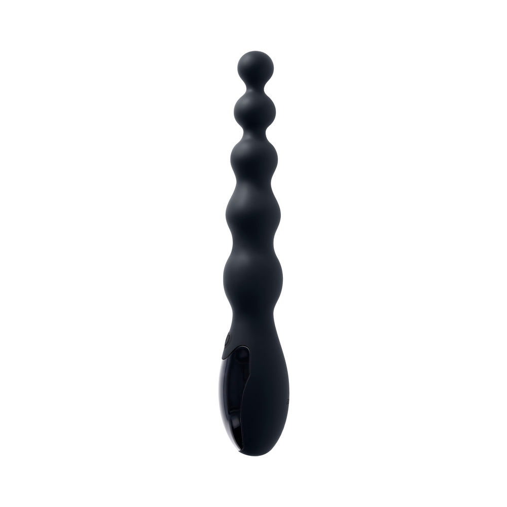 Zero Tolerance Backdoor Baton Anal Vibrator Silicone Black with tapered tip and graduated bulbs for internal stimulation