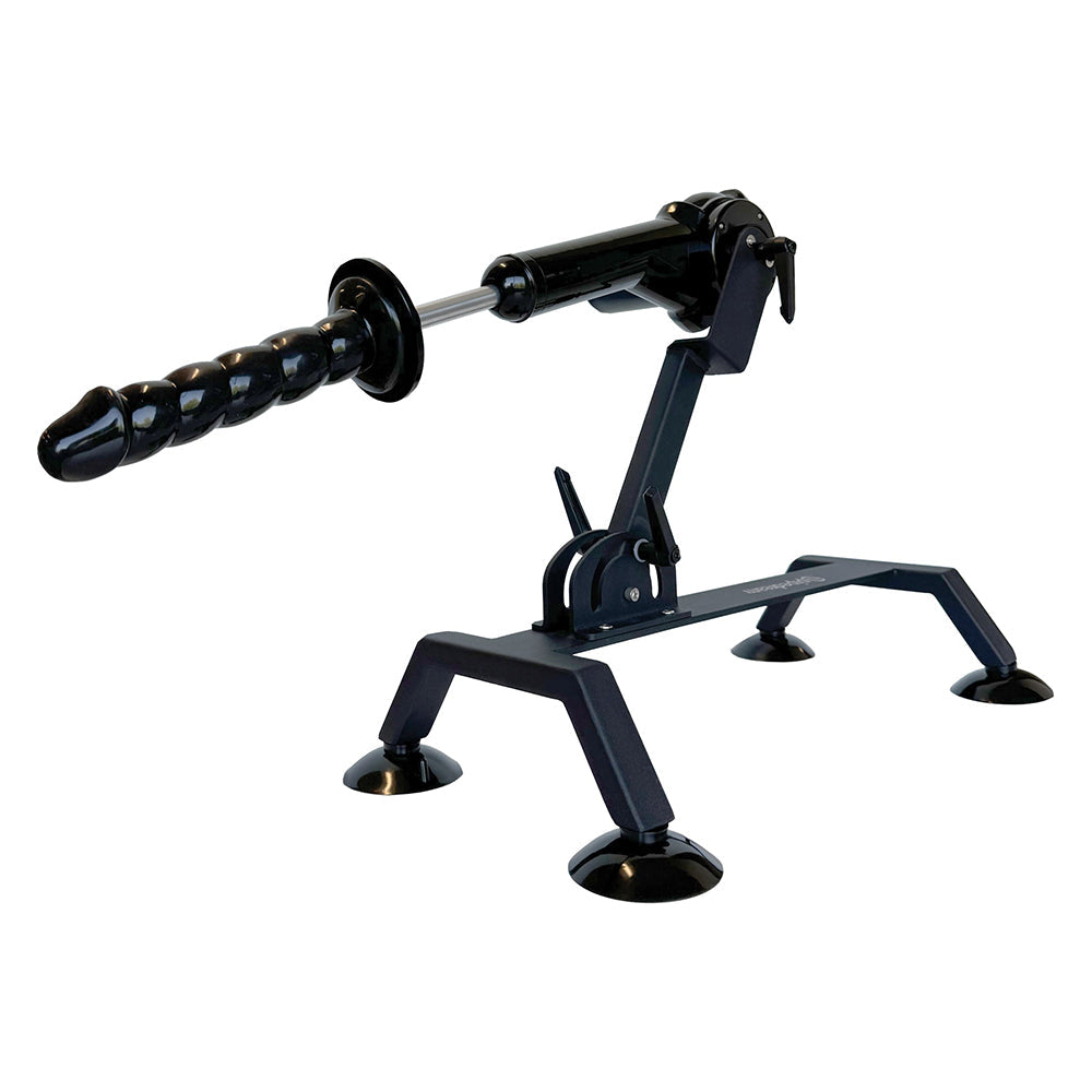 Fetish Fantasy Series Body Dock Sex Machine showing adjustable thrusting device with strong suction cup feet.