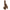 Adam & Eve Adam's Colossal 12 Inch Dildo Brown held in hand, showcasing its realistic design and detail.