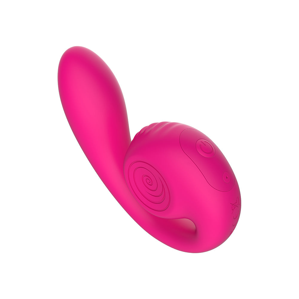 SVibe Snail Gizi Lite Dual G-spot Vibrator Sweet Dragonfruit in vibrant pink color.