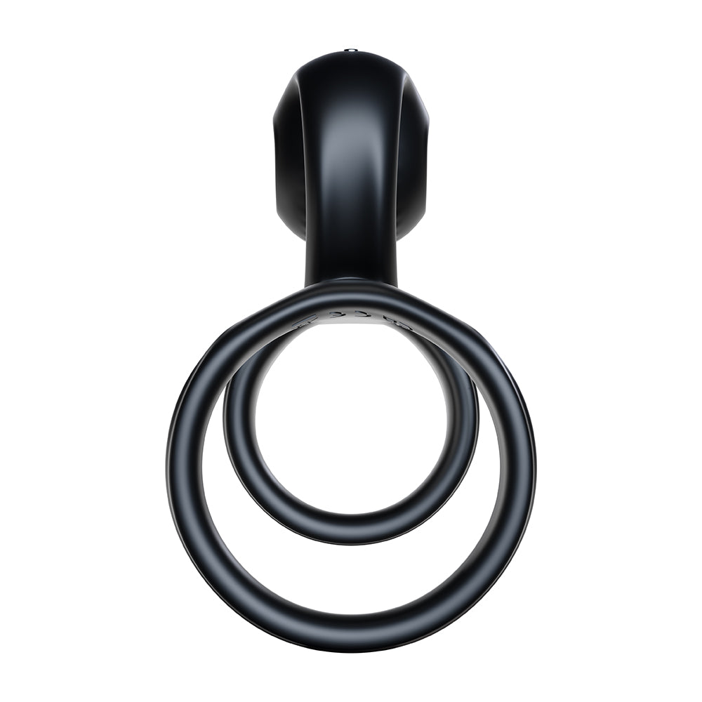 SVibe Snail Jovi Dual Couples Ring Stimulator Black with ergonomic design and dual rings for enhanced intimacy.