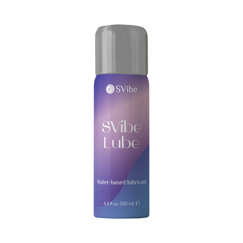 SVibe Snail Lube Water-Based Lubricant 4 Oz bottle with a smooth gradient design.