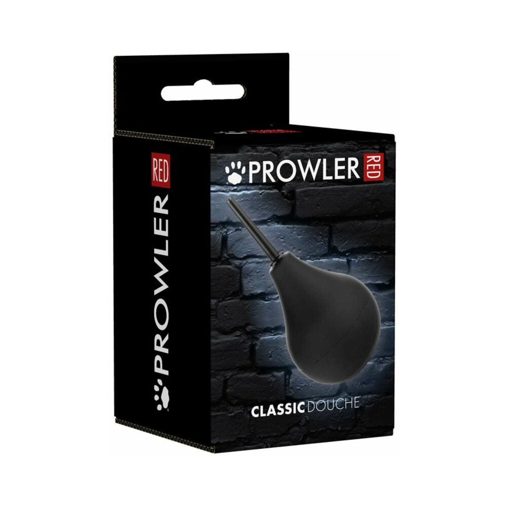 Prowler RED Large Bulb Douche Black packaging with a sleek design on a dark background.