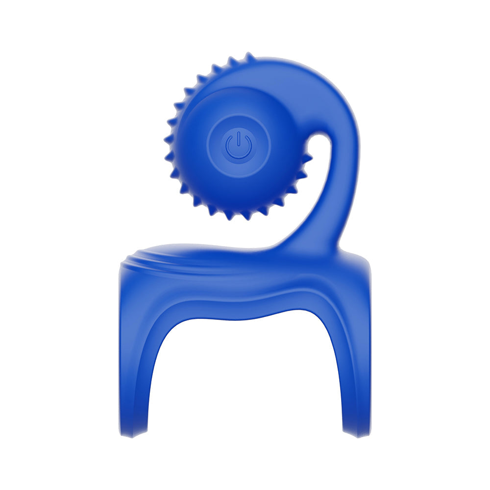 Adam & Eve Snail Vibrating Couples Cage Blue designed for shared stimulation and comfort.