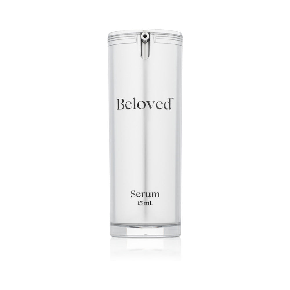 Beloved Intimacy Serum 15 ml in a sleek bottle for hydration and daily intimate care.