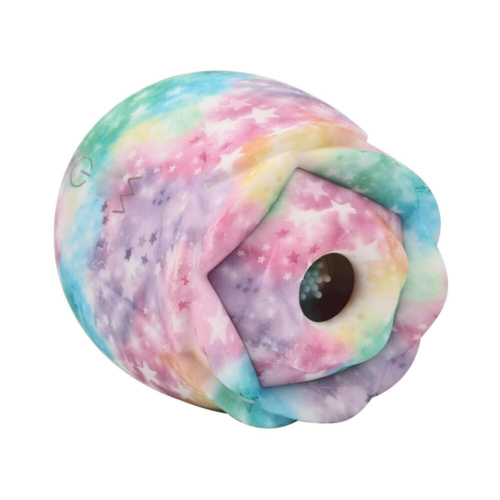 Adam & Eve Eves Ravishing Rose Tapping Clitoral Stimulator Rainbow in colorful galaxy design.