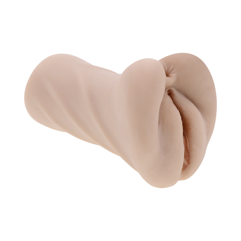 Zero Tolerance Riley Reid Vagina & Anal Stroker Light realistic dual-entry stroker with textured internal channels.