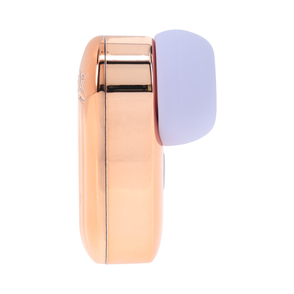 Loveline Budsie Airtaptech Rechargeable Vibrator Lavender side view showcasing sleek design.