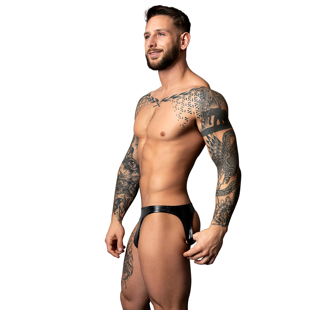 Male Power Liquid Onyx 2.0 Moonshine Jock Black S/M